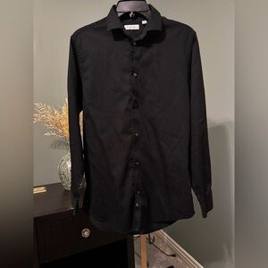 Calvin Klein Black Casual Button Down Shirt